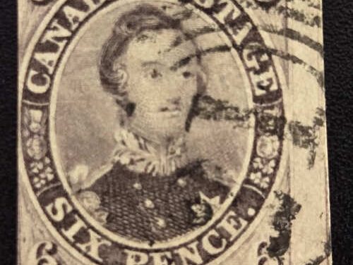 Cda #10 Fine Montreal 4-ring Used 1852 6d Albert $4500