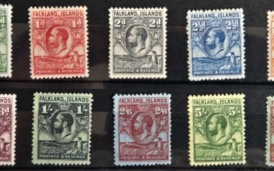 Falkland Islands #54-63 F/VF Mint 1929/1931 George V (10)