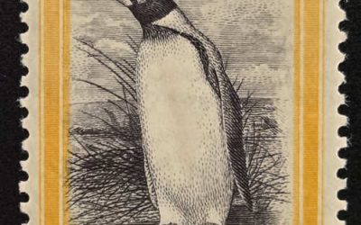 Falklands #741933 5/- Penguin 1974 B.P.A. Certificate