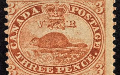 Canada #12 Fine Mint HR 1859 3d Perforated Pence $12,000
