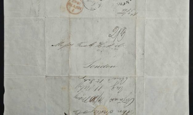 Mexico/London 30 May 1842 Sadler, Oaxaca RMS Isis FLS, 4 known