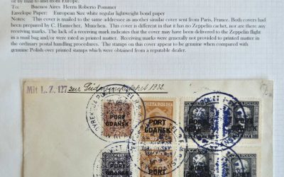 Polish Offices in Danzig, Port Gdansk/BA 18 Mar 1932 Zep Flight Cover