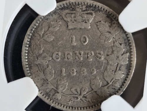Canada NGC VG8 1889 QV Silver 10 Cents