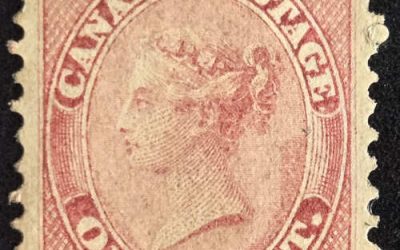 Canada #14 Fine+ Mint 1859/64 1c QV shade