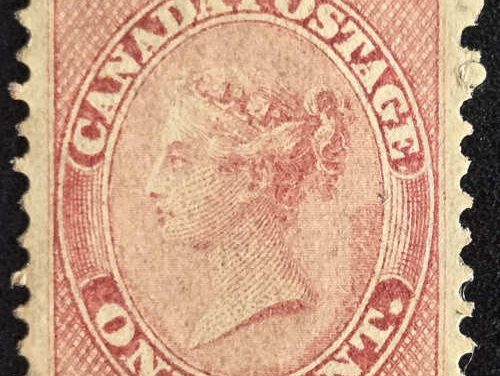 Canada #14 Fine+ Mint 1859/64 1c QV shade