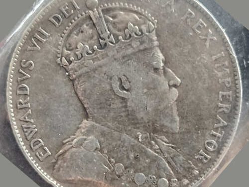 Canada ICCS VF30 1904 Edward VII Silver 50 Cents
