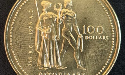 Canada BU 1976 14k First Olympic $100 Gold, .25oz AGW