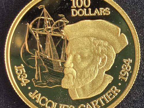Canada Proof 1984 Jacques Cartier 1/2oz $100 Gold