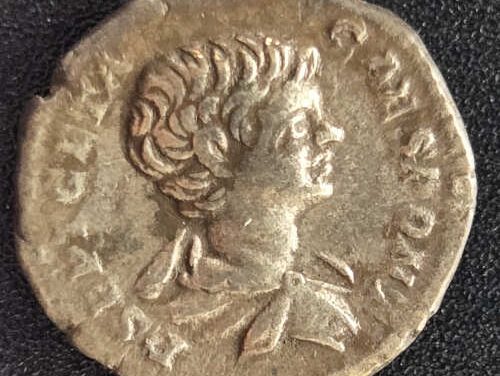 Geta AD 209-212 2.79gm Silver Denarius w/ Castor etc