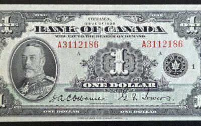 Bank of Canada #BC-1 VF+ 1935 George V $1 Banknote