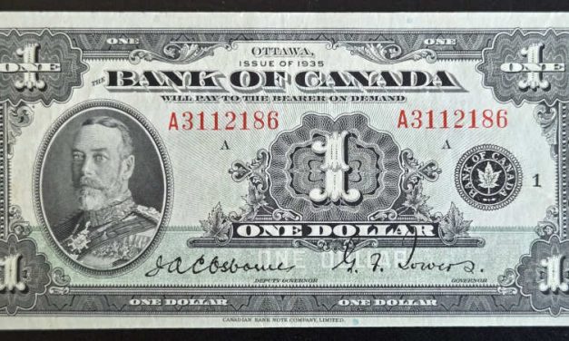 Bank of Canada #BC-1 VF+ 1935 George V $1 Banknote