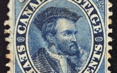 Canada #19 Fine Mint HR part OG 1859/64 17c shade