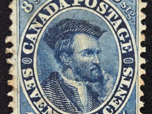 Canada #19 Fine Mint HR part OG 1859/64 17c shade