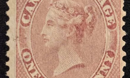 Canada #11 VG/F Unused 1858 1/2d Rose