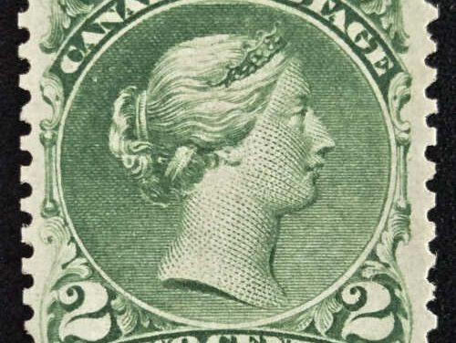 Canada #24 Fine Mint 1868 2c Large Queen