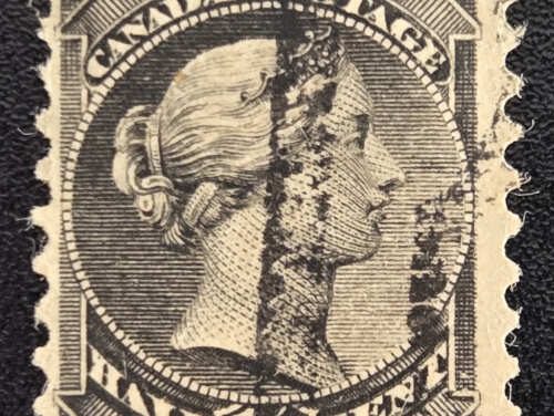 Canada #U-34-V Fine Used 1888/97 1/2c SQ Precancel