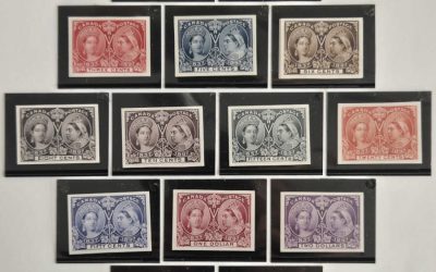 Canada #50P-65P VF 1897 Jubilee Plate Proof Set (16)
