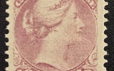 Canada #40 F/VF Unu 1877 10c SQ shade