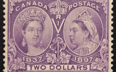Canada #62 VF Unused 1897 $2 Jubilee