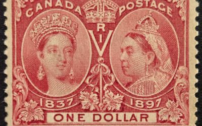 Canada #61 Fine Unused 1897 $1 Jubilee (1)