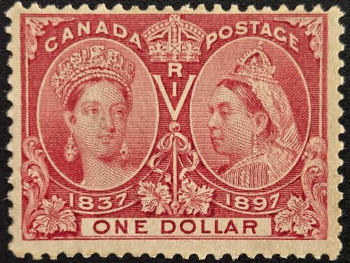 Canada #61 Fine Unused 1897 $1 Jubilee (1)