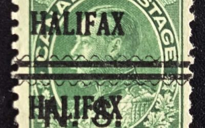 Halifax #2-104-D Fine Used 1911/31 1c Admiral Double Precancel