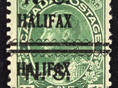 Halifax #2-104-D Fine Used 1911/31 1c Admiral Double Precancel