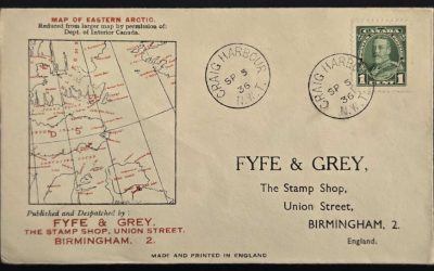 Canada #217 5 Sep 1936 1c Eastern Arctic Map Cover to U.K.