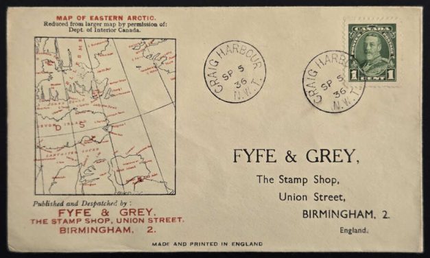 Canada #217 5 Sep 1936 1c Eastern Arctic Map Cover to U.K.