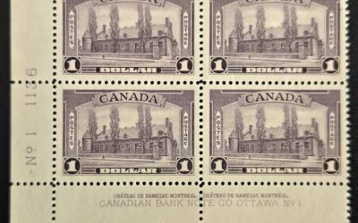 Canada #245i VFNH LL 1938 $1 Aniline Ink Pl. 1 Blk (4)