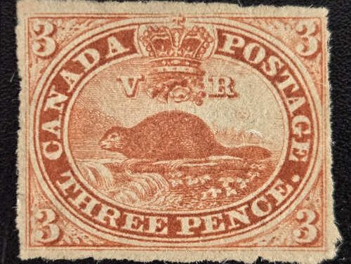 Cda #4c Fine Unu 1857 3d Ribbed Paper, 1987 Brandon Cert.