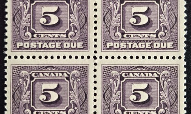 Canada #J4 VFNH 1906/28 Due Shade Block (4)