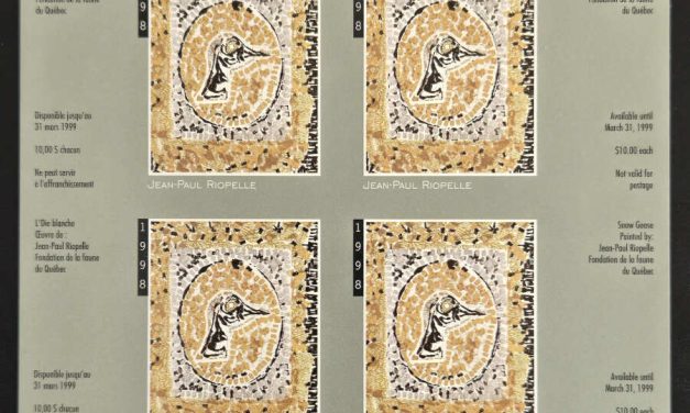 Quebec, Riopelle signed #QW111b VFNH 1998 $10 Imperf Sheet #216/300