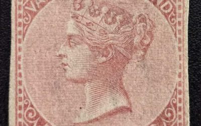 Vancouver Island #3 VF Unu 1865 5c Imperforate, $50,000