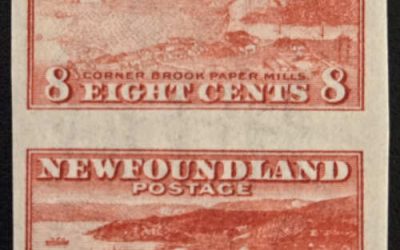 Newfoundland #209a Never Hinged 1932 8c Imperf Pair