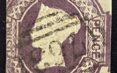 G.B. #7b Fine Used 1854 6d embossed Victoria shade US$4250