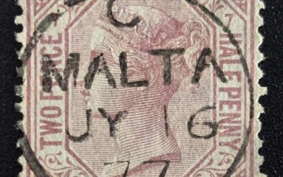 Malta 6 Jy 1877 CDS Used G.B. #67 plate 7 2.5d, SG #Z38