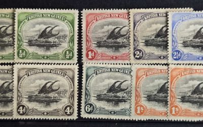 Papua #1-7 Fine+ Mint and Unu 1901 issues (10)