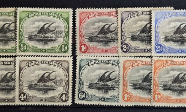Papua #1-7 Fine+ Mint and Unu 1901 issues (10)