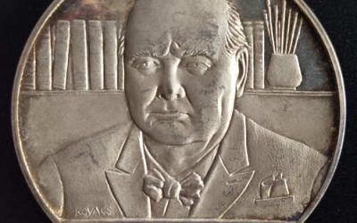 Churchill Proof Very Well Alone 82gm Spink Silver Medal