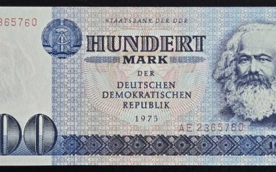 East Germany Unc 1975 Marx 100 Mark banknote