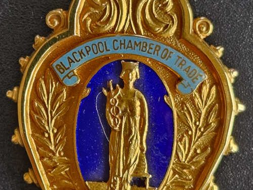 J. Duckworth 1917/18 Blackpool C.O.T. 12.97gm Gold Medalet