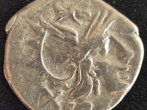 Roman Republic 211-210 BC anonymous 3.33gm Silver Denarius