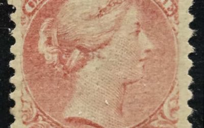 Canada #40 F/VF Mint 1877 10c Small Queen shade