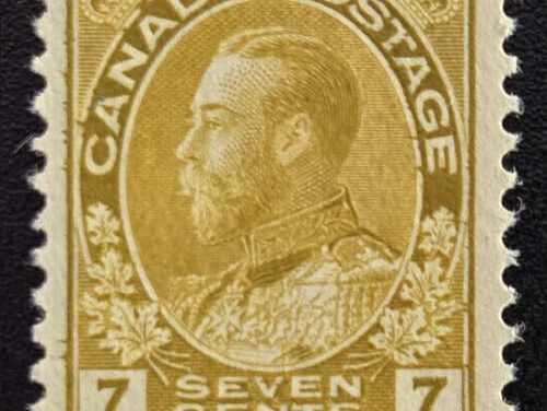 Canada #113 VFNH 1913 7c Wet Printing Admiral