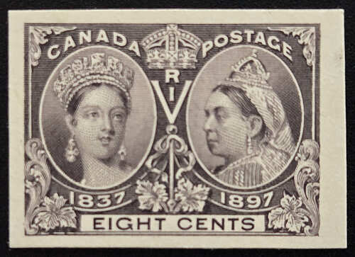 Copy of Canada #56P VF 1897 8c Jubilee Plate Proof, 1150 made