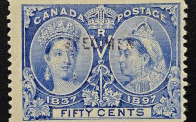 Canada #60S Fine Mint 1897 50c Jubilee Specimen