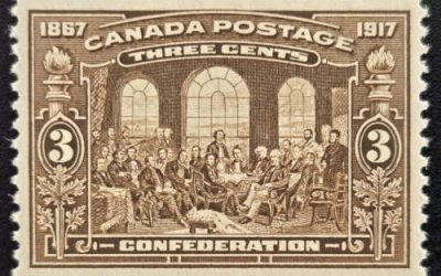Canada #135 VFNH 1917 3c Confederation select centering