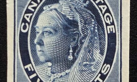 Canada #70P VF 1897 5c Victoria Maple Leaf Plate Proof