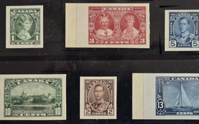 Canada #211P-216P VF 1935 Silver Jubilee Plate Proof Set (5)